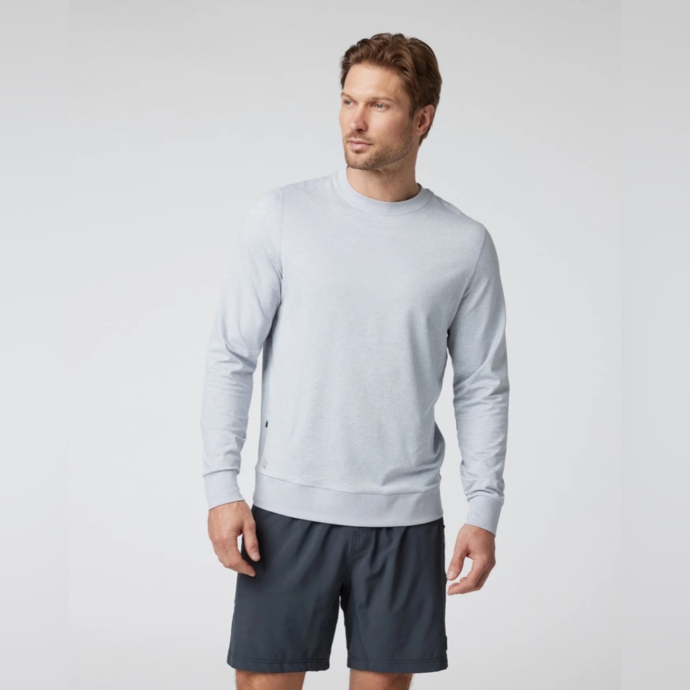 Vuori Light Gray Crewneck Sweatshirt